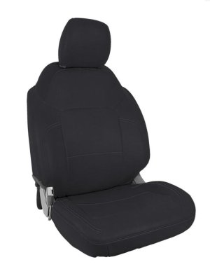 Ford Bronco Sport Seat Covers - Front - PRP Seats - Marine-Grade Vinyl, Airbag Compatible (Pair) - All Black - `21-`27 Ford Bronco Sport Seat Covers - Front - PRP Seats - Marine-Grade Vinyl, Airbag Compatible (Pair) - All Black - `21-`27